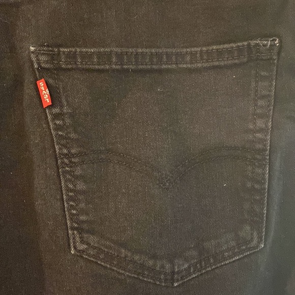 Levi’s Men’s 569 Loose Relaxed Fit Denim Jean Shorts Black Size 42 - Picture 8 of 12